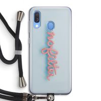 #nofilter: Samsung Galaxy A40 Transparant Hoesje met koord
