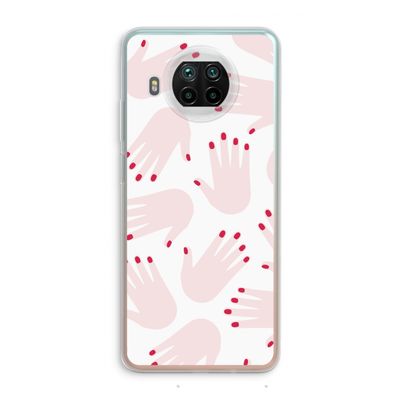 Hands pink: Xiaomi Mi 10T Lite 5G Transparant Hoesje
