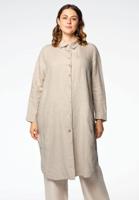 Yoek Blouse buttoned slits | Bruin | Maat 42/44