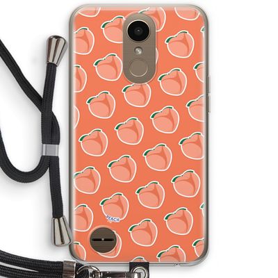 Just peachy: LG K10 (2017) Transparant Hoesje met koord
