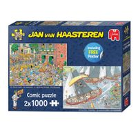 Jan van Haasteren Legpuzzel Hollandse Tradities, 2x1000st. - thumbnail