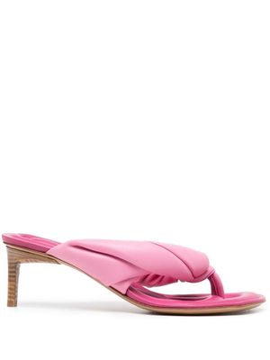 Jacquemus mules Mari à design torsadé - Rose