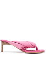 Jacquemus mules Mari à design torsadé - Rose Jacquemus mules Mari à design torsadé - Rose