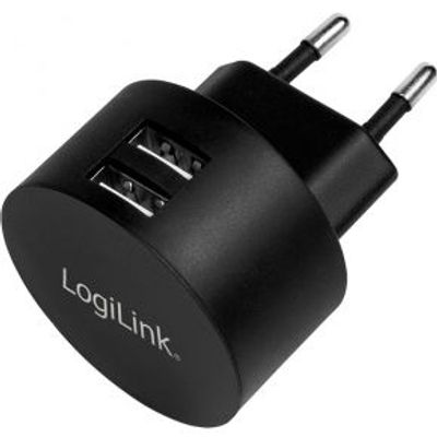 LogiLink PA0218 USB wall charger 2 aansluitingen