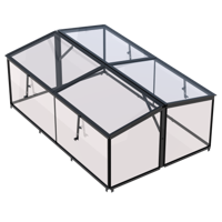 Broeikas Parsley Planter large zwart 4 mm veiligheidsglas - Royal well