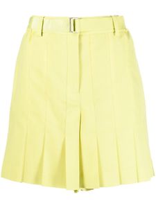 sacai short ample à pinces - Jaune