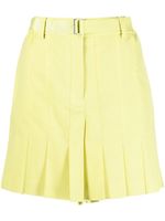 sacai short ample à pinces - Jaune