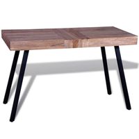 The Living Store Tafel Exotisch Gerecycled Teakhout - 119 x 58 x 76 cm - Handgemaakt