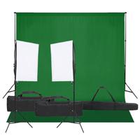 VidaXL Fotostudioset met verlichtingsset en achtergrond