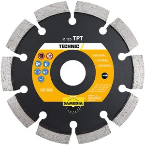 Samedia TECHNIC TPT Diamant-Zaagblad 115x22,23mm Segmentbreedte 6,4mm - 310252