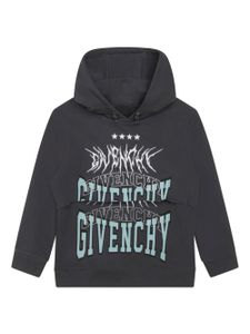 Givenchy Kids hoodie à logo brodé - Gris