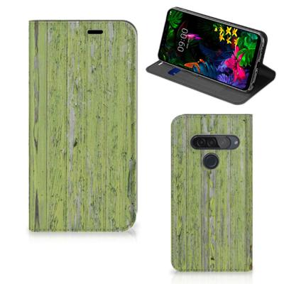 LG G8s Thinq Book | Wallet Case | Green Wood