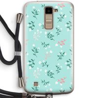 Small white flowers: LG K10 (2016) Transparant Hoesje met koord