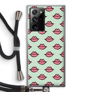 Lipjes: Samsung Galaxy Note 20 Ultra / Note 20 Ultra 5G Transparant Hoesje met koord