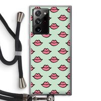 Lipjes: Samsung Galaxy Note 20 Ultra / Note 20 Ultra 5G Transparant Hoesje met koord