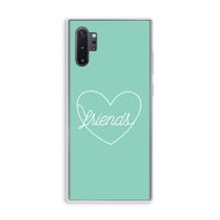Friends heart pastel: Samsung Galaxy Note 10 Plus Transparant Hoesje