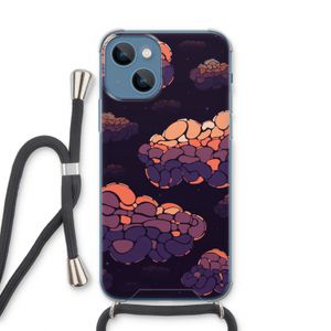 Patroon Wolken: iPhone 13 Transparant Hoesje met koord