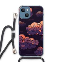Patroon Wolken: iPhone 13 Transparant Hoesje met koord