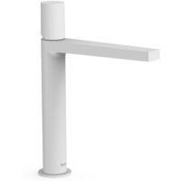 Wastafelkraan Tres Project | Opbouw | Mengkraan | Hoog model | 1-knop | Rond | Wit mat