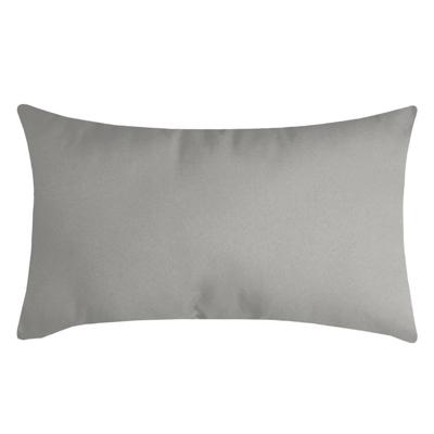 Stof Textile sierkussen Nelson - lichtgrijs - 30 x 50 cm - bank kussens - polyester