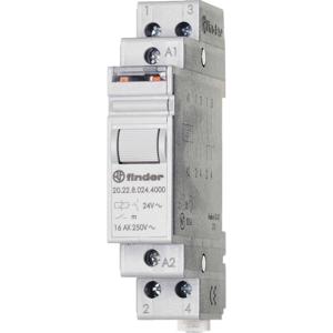 Finder 20.24.9.024.4000 Stroomstootschakelaar DIN-rail 2x NO 24 V/DC 1 stuk(s)