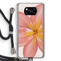 Pink Ellila Flower: Xiaomi Poco X3 NFC Transparant Hoesje met koord
