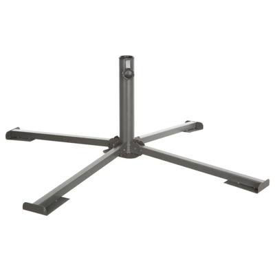 Hespiride parasolvoet/kruisvoet - zwart - metaal - 102 x 33 cm - stangdiameter 38/48 mm