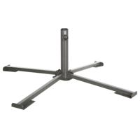 Hespiride parasolvoet/kruisvoet - zwart - metaal - 102 x 33 cm - stangdiameter 38/48 mm