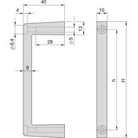 nVent SCHROFF 20860259 Greep 2 stuk(s) - thumbnail