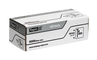 Rapid Nagels Type 8 Gegalvaniseerd, Box 5000st Lengte 40mm