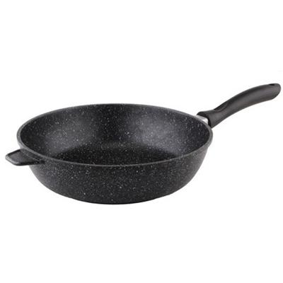 HI Aluminium koekenpan met anti aanbaklaag - D28 x H7.5 cm - bakpannen - koekenpannen - zwart