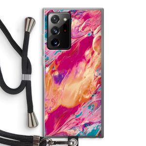 Pastel Echoes: Samsung Galaxy Note 20 Ultra / Note 20 Ultra 5G Transparant Hoesje met koord