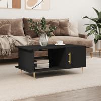 Salontafel 90x50x40 cm bewerkt hout zwart