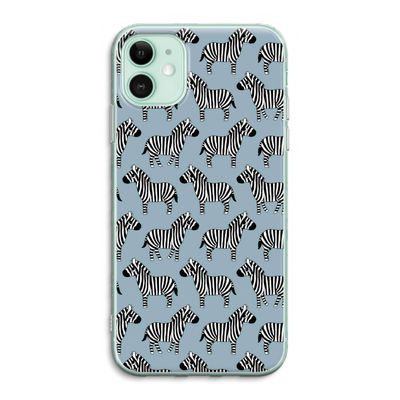 Zebra: iPhone 11 Transparant Hoesje