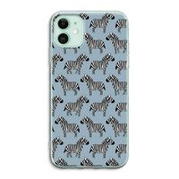 Zebra: iPhone 11 Transparant Hoesje