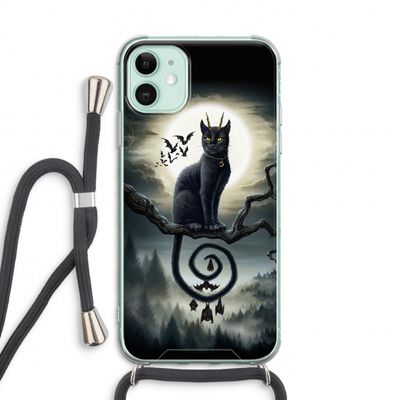 Moonlight Companions: iPhone 11 Transparant Hoesje met koord