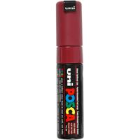 Uni-Posca Posca marker, afm pc-8k, lijndikte 8 mm, breed, red wine, 1 stuk