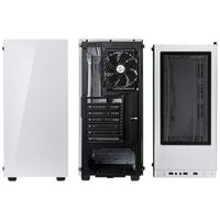 Kolink STRONGHOLD WHITE Midi-tower PC-behuizing Wit, Zwart 2 voorgeïnstalleerde ventilators, Zijvenster, Stoffilter - thumbnail