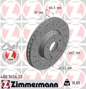 Remschijf Coat Z 400365420