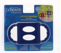 Dr Brown&apos;s Siliconen handvat voor standaard hals blauw (1 st)