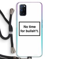 No time: Oppo A72 Transparant Hoesje met koord