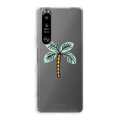 Palmboom: Sony Xperia 1 III Transparant Hoesje