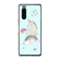 Regenboog eenhoorn: Sony Xperia 5 Transparant Hoesje