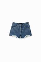 Denimshort met studs - BLUE - 42