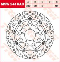 TRW Remschijf, remschijven voor de moto, MSW241RAC