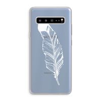 Pluim: Samsung Galaxy S10 5G Transparant Hoesje
