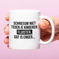 Mok Schreeuw niet tegen je kinderen Mok Schreeuw niet tegen je kinderen
