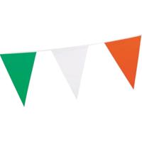 Ierland Sint Patricksday vlaggenlijn - vlaggetjes - 6.5 meter - kunststof - versiering