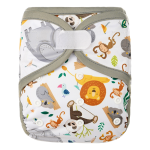 HappyBear luierbroekje klittenband - Wilde Dieren