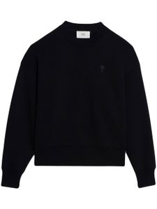 AMI Paris sweat en polaire à logo Ami de Coeur - Noir